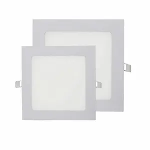 Ultra Slim 3W 6W 9W 12w 18W 24 Recessed Room Fixture Square Ceiling LED Light Panel
