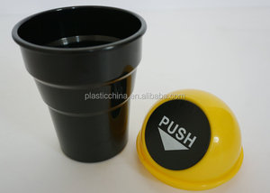 Material PP BT05A Promostional <span class=keywords><strong>smart</strong></span> Car mini bin empuje de plástico con tapa abatible - Product Image 3