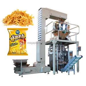Automatique frites de pommes de terre frites machine d'emballage avec ascenseur