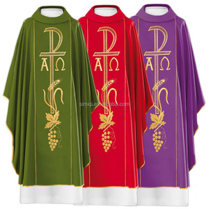 Vestido con cuello en rollo, Túnica <span class=keywords><strong>de</strong></span> castidad, <span class=keywords><strong>iglesia</strong></span> <span class=keywords><strong>católica</strong></span>, Cruz bordada - Product Image 1