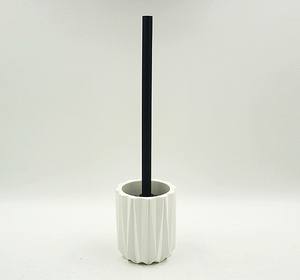 Porte-brosse de toilette rond en poly cylindre de marque - Product Image 2