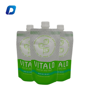 Personalizado de alta calidad de grado alimenticio Stand-Up líquido boquilla bolsa BPA libre con cremallera superior conveniente jugos leches personalizado - Product Image 5