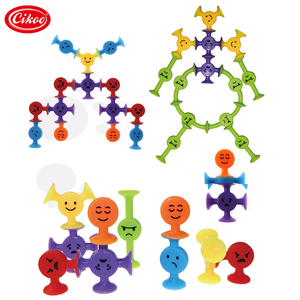 40-Piece Educational Building Blocks <strong>Suction</strong> Cup <strong>Toy</strong> with Food Grade Silicone for Animals &amp; Nature Theme - Product Image 2