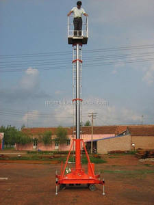 इलेक्ट्रिक लिफ्ट सीढ़ी / स्वचालित एल्यूमीनियम मिश्र धातु कार्य मंच - Product Image 4