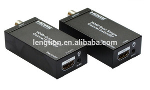 Hdmi extender plus simple 100/328ft coaxial, avec ir control dvi hdtv stub dvd à distance système de surveillance cctv caméra - Product Image 1