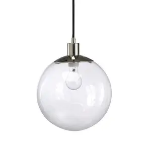 Beleuchtung Günstige Clear Hanging Round Glass Ball Kronleuchter hängen Glas geblasen Kronleuchter