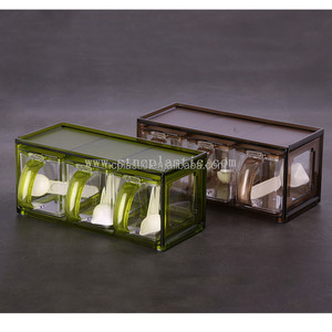 Spezia vaso Cucchiaio Dispenser Ampolla Sale Da Cucina Box Condimento Distributore di Stocker - Product Image 4