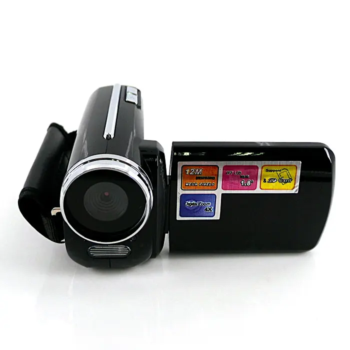 มินิ Hd กล้องวิดีโอดิจิตอลที่มี1.8 ''จอแสดงผล TFT 4X ดิจิตอลซูม12.0เมกะแม็กซ์กล้องดิจิตอลสนับสนุนภาษาต่างๆ DV-139