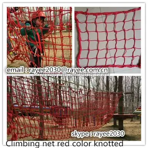 Parque cuerda de escalada de las redes de LOS NIÑOS 2 ton ronda cargp red subir rojo de carga