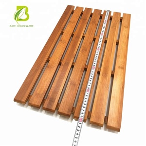 Rectangle Bamboo Bath <strong>Mat</strong> for <strong>Shower</strong> Natural Bamboo <strong>Wood</strong> Bath <strong>Mat</strong> - Bathroom Bathtub Accessories Bathmat - Product Image 3