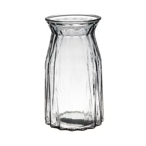 Groothandel Dikke Ronde Moderne Goedkope Clear Cilinder Glazen Vaas Voor Decoratie