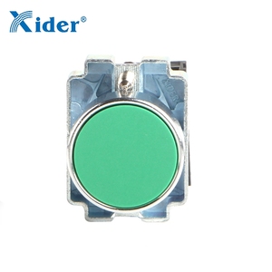 สวิตช์กดโลหะสีเขียว DB2-BA31/XB2-BA31 แบบวงกลม หัวแบน - Product Image 3