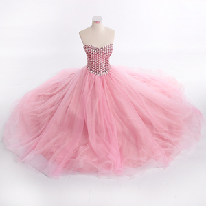 RSM6694 rose 2016 robes de bal perlées sexy robes de bal fines robes sexy de bal chérie de diamant - Product Image 4