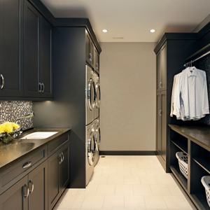 Alto brillo negro laca <span class=keywords><strong>puerta</strong></span> plana de lavandería de bolsa con diseño moderno - Product Image 1