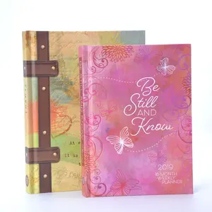 Fashion Custom Cloth Leather Cover Hardcover Notebook Diary Printing