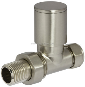 Vannes de <span class=keywords><strong>radiateur</strong></span> chromées et brossées SUN-V01/V02, vannes droites et vannes coudées - Product Image 6