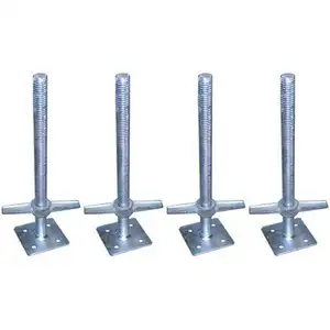 34x600mm Height Adjustment Small pipe Screw Jack Base stands