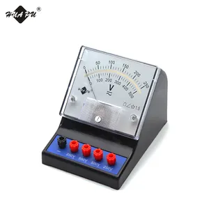 Zeiger Typ 5 Terminals Doppel waage Bildungs panel Spannungs messer bewegliche Spule AC/DC Schüler Voltmeter für die Schule