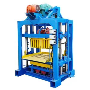 Fabrika parke blok yapma makinesi QTJ4-40 basit beton blok yapma makinesi kenya sıcak satış