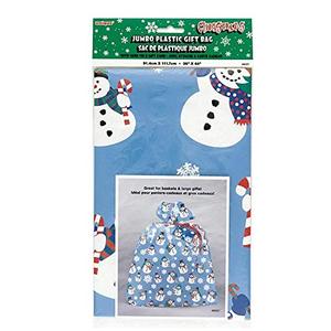 36" X 56" Metallic Silver <strong>Damask</strong> Extra Large Plastic Gift Bag for <strong>Wrapping</strong> Oversized Presents - Product Image 5