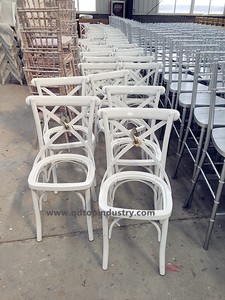 Ghế xếp chồng được bằng gỗ sồi nguyên khối kiểu lưng chữ thập - Product Image 5