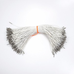 Оптовая продажа, круглые белые шляпы для вечеринок, эластичный шнур с металлическими зажимами, 1 мм, 1,5 мм, 2 мм, 2,5 мм, 3 мм - Product Image 2