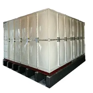 150000 liters combined sectional large SMC FRP water storage tank GRP water tank