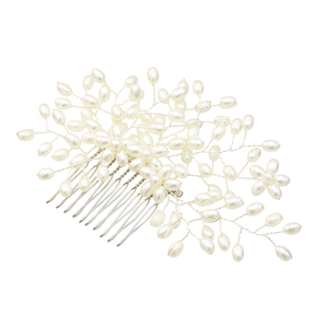 Temperamento elegante di cristallo della perla pettine dei capelli del diadema nuziale della damigella d'onore <span class=keywords><strong>accessori</strong></span> <span class=keywords><strong>per</strong></span> capelli da sposa - Product Image 5