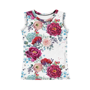 Sin mangas de la venta caliente bebé camisetas y cómodo suave tops de bebé niña floral impreso genial chicas tops y t camisa - Product Image 2