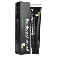 Eco blanquear fluorid halal chino menta semillas de carbón de bambú eliminar la caries dental de las encías pasta de dientes