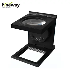 FW-9005B Portable Folding Metal Led Illuminated Thread Counter Magnifier Loupe with Scale