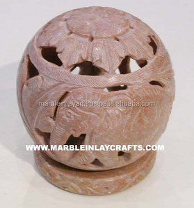 Soapstone Carved Candle Holders - Product Image 1