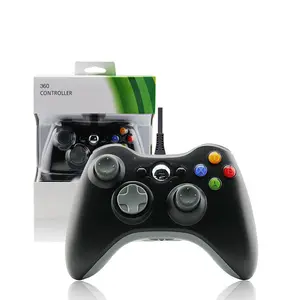 HONSON批发有线游戏手柄人体工程学游戏控制器ABS塑料Xbox 360玩游戏有线电缆操纵杆155*105 * 55毫米