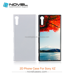 2d pc cas pour <span class=keywords><strong>Sony</strong></span> <span class=keywords><strong>XZ</strong></span>, blanc téléphone cas avec blanc en aluminium insert métallique - Product Image 1