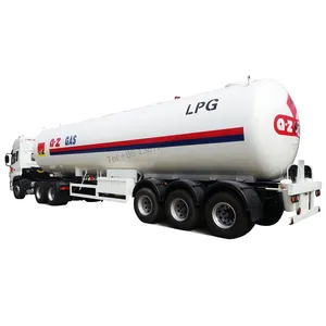 3 axles 58.5m3 pressure vessel propane lpg tank trailer price for sale