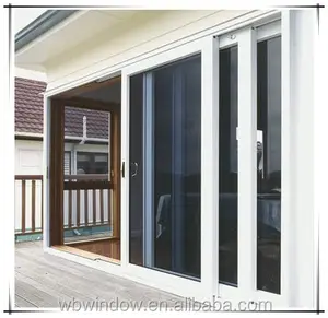 Elegant uPVC/PVC big size patio sliding door with tinted glass