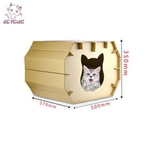 Unique <span class=keywords><strong>design</strong></span> katze haus karton indoor katze haus - Product Image 3