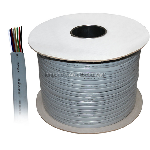RJ11 Type 4/6/8 Conductor Flat Line Cords Indoor Telephone Cable 24awg 26awg 28awg Copper Different Length