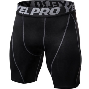 Shorts a compressione con logo personalizzato a marchio privato <span class=keywords><strong>pantaloncini</strong></span> da ginnastica <span class=keywords><strong>sportivi</strong></span> da uomo - Product Image 2