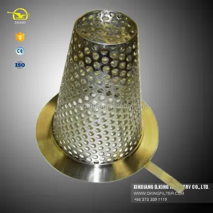 304/304L/306/306L Stainless Steel Berlubang Logam Cone Jenis Filter