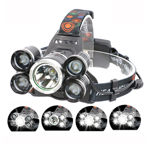 New công suất cao USB có thể sạc <span class=keywords><strong>l</strong></span>ại không thấm nước IPX5 8000 lumen <span class=keywords><strong>5</strong></span> <span class=keywords><strong>T6</strong></span> Led Đèn Pha 4 chế độ đầu ánh sáng đèn Led Đèn Pha - Product Image 2