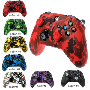 Silicone Protective Skin Case for <strong>XBox</strong> <strong>One</strong> X <strong>S</strong> Controller Protector Water Transfer Printing Camouflage Cover Grips - Product Image 1