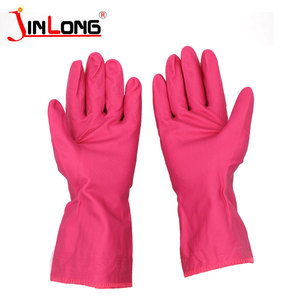 Gants de ménage imperméables en latex <span class=keywords><strong>rose</strong></span> de qualité alimentaire - Product Image 3
