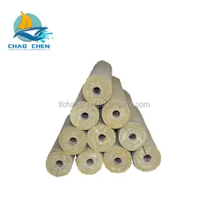 high density 120kg/m3 Euro class A1 fire performance used for construction building materials rock wool tube pipe
