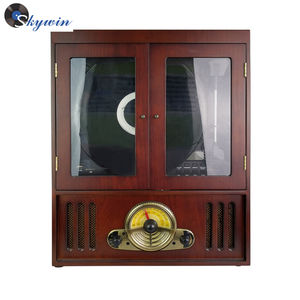 Gramophone en bois <span class=keywords><strong>vinyle</strong></span> avec Cassette, 1 pièce, plateau tournant, lecteur de CD - Product Image 3