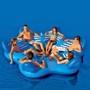 New products inflatable island for 6 people - Product Image 1