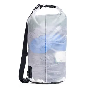 transparent waterproof outdoor sport bag 20L TPU dry bag