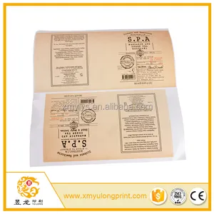 self adhesive fabric sticker label with custom design printing