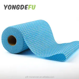 manufacturer spunlace nonwoven 80gsm dry use household heavy duty wipe