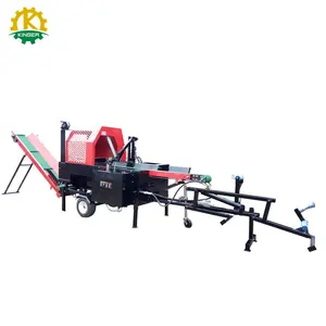 Nieuwe 20T Max Splitsende Kracht Benzinemotor Brandhout Processor Machine Diesel Log Splitter Met Betrouwbare Motor En Pomp